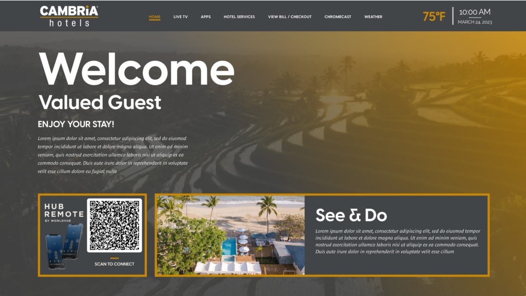 Choice Hotels Landing Page - WorldVue
