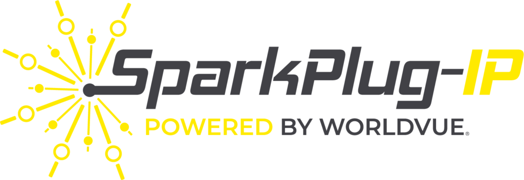 logo for SparkPlug-IP powered by WorldVue