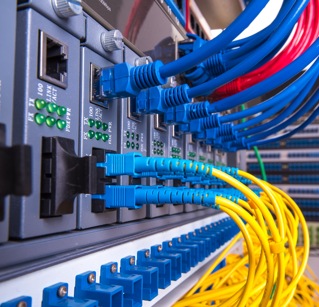 structured cabling in equipment room